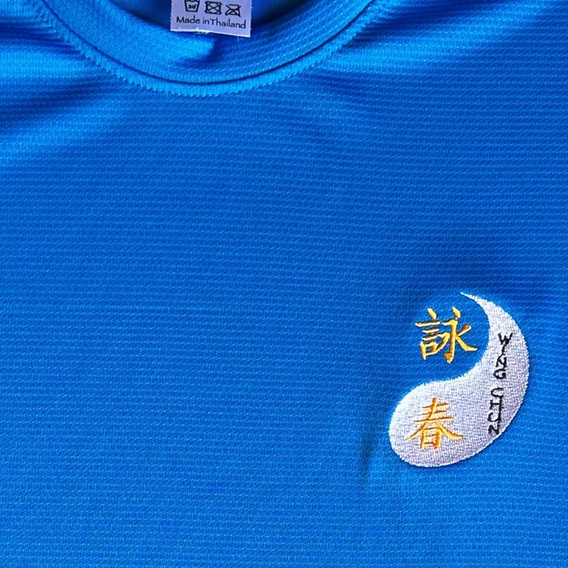 TAO MARTIAL Wing Chun T-Shirt Quick Dry Lightweight Breathable Sport Tshirt, ST222 (Blue, Size XL) - Image 3
